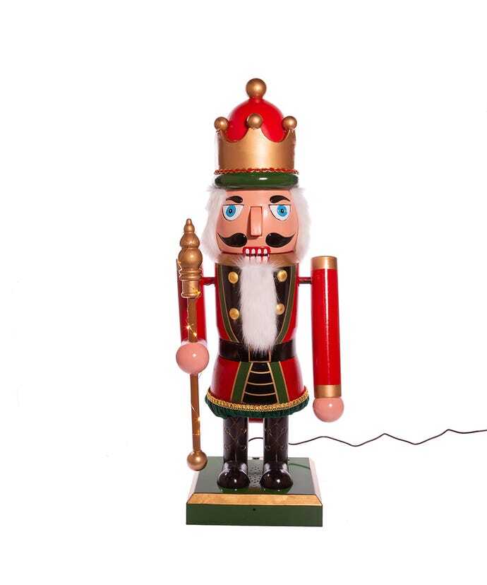 43" LED Lighted Musical Collapsible Nutcracker JEL0972 w