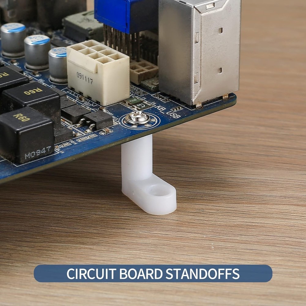MEETOOT 20PCS Circuit Board Standoff Mounting Hardware PCB White