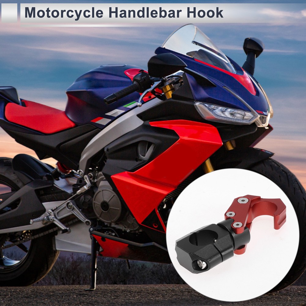 Motorcycle Hook with Key 1 Set Red