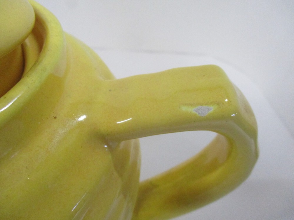 Bauer 2000 Ringware Pottery Teapot~ Yellow