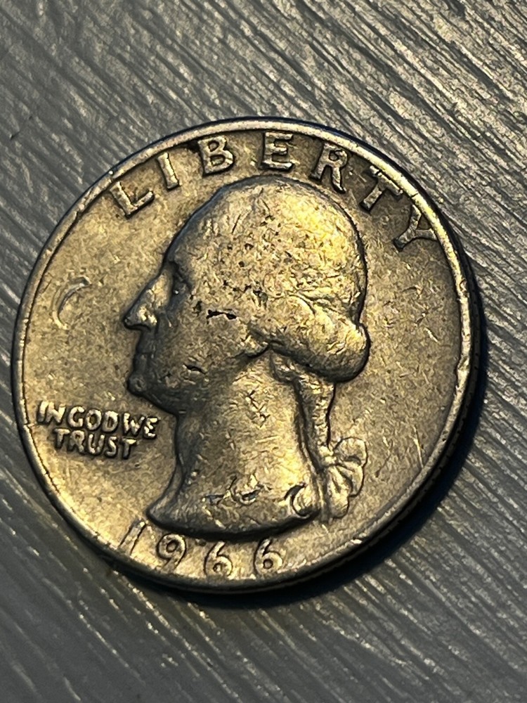 Extremely Rare 1966 Washington Quarter with Doubling Error, no mint mark