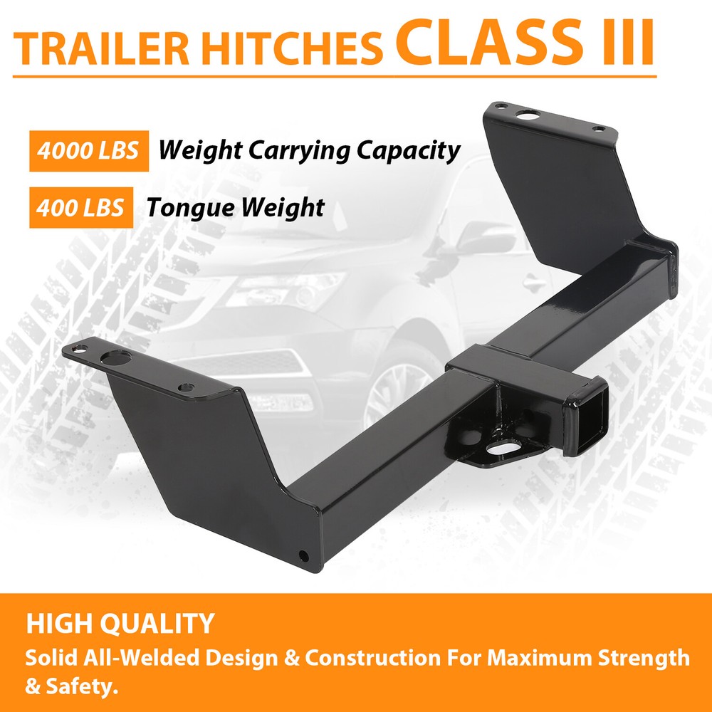 For 1983-2011 Ford Ranger Class 3 Rectangular Trailer Hitch Receiver Towinig 2"