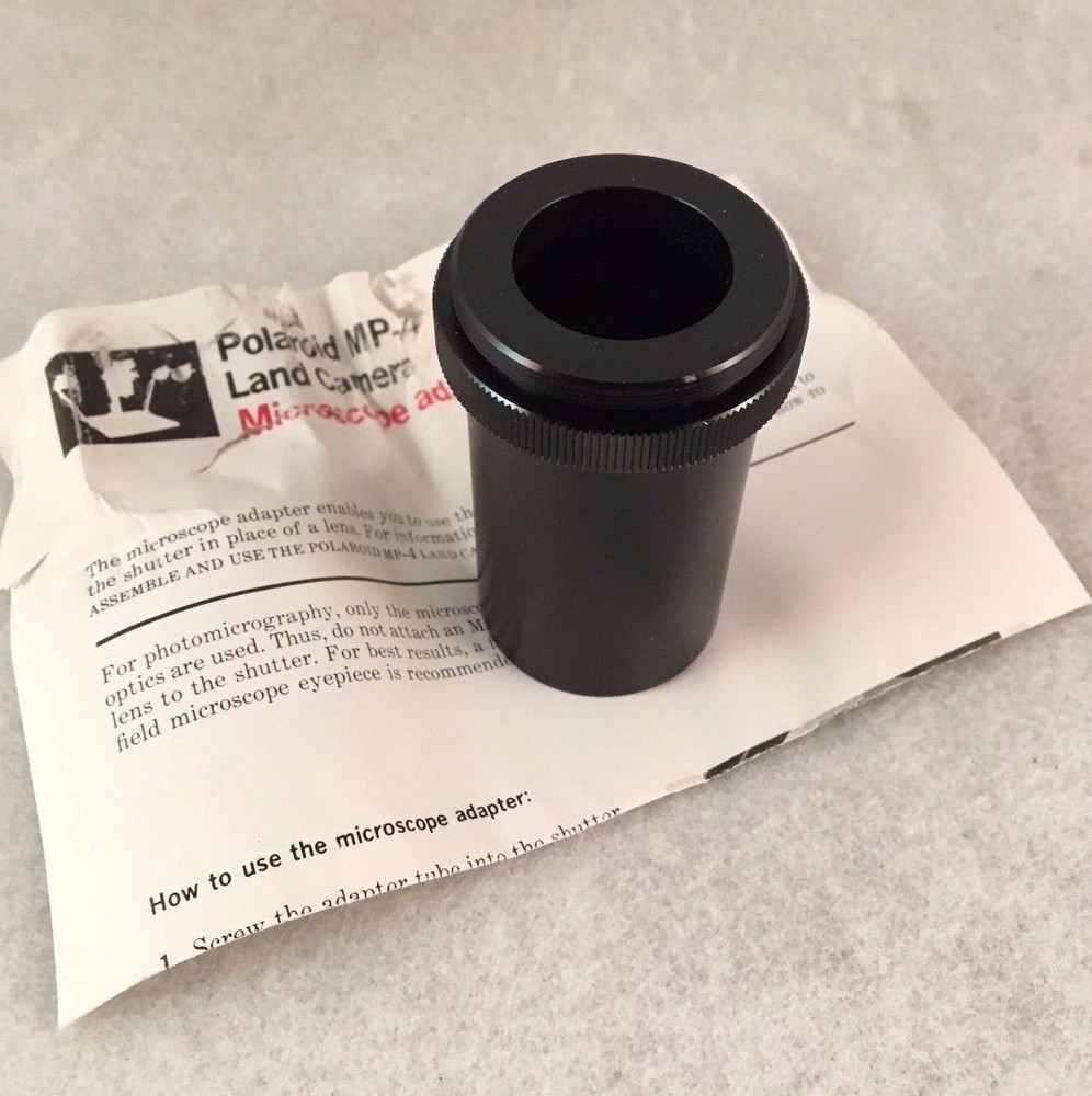Polaroid MP-4 Land Camera Microscope Adapter