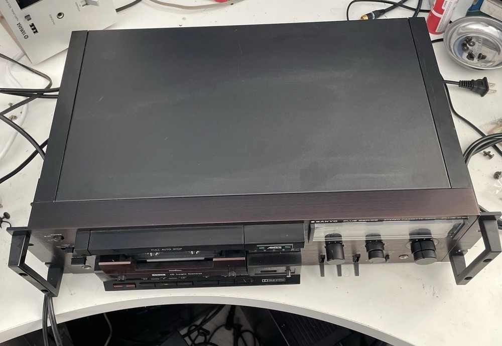 Sanyo Plus Series Stereo Cassette Deck Plus D64 Rack Mount (SERVICED)