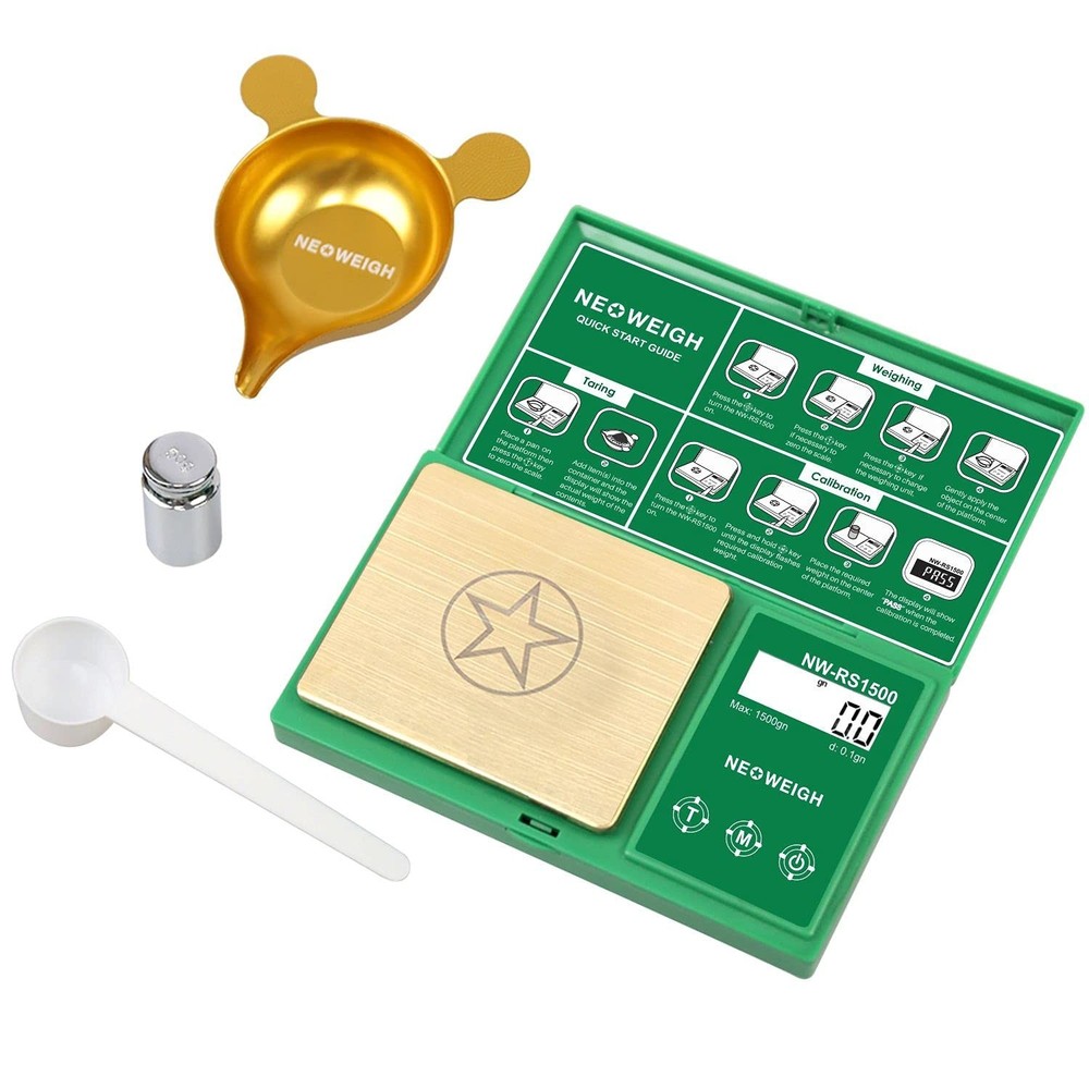 Reloading Scale, 1500 Grain X 0.1Gn, Grain Scale, Touch Screen, Powder Scale for