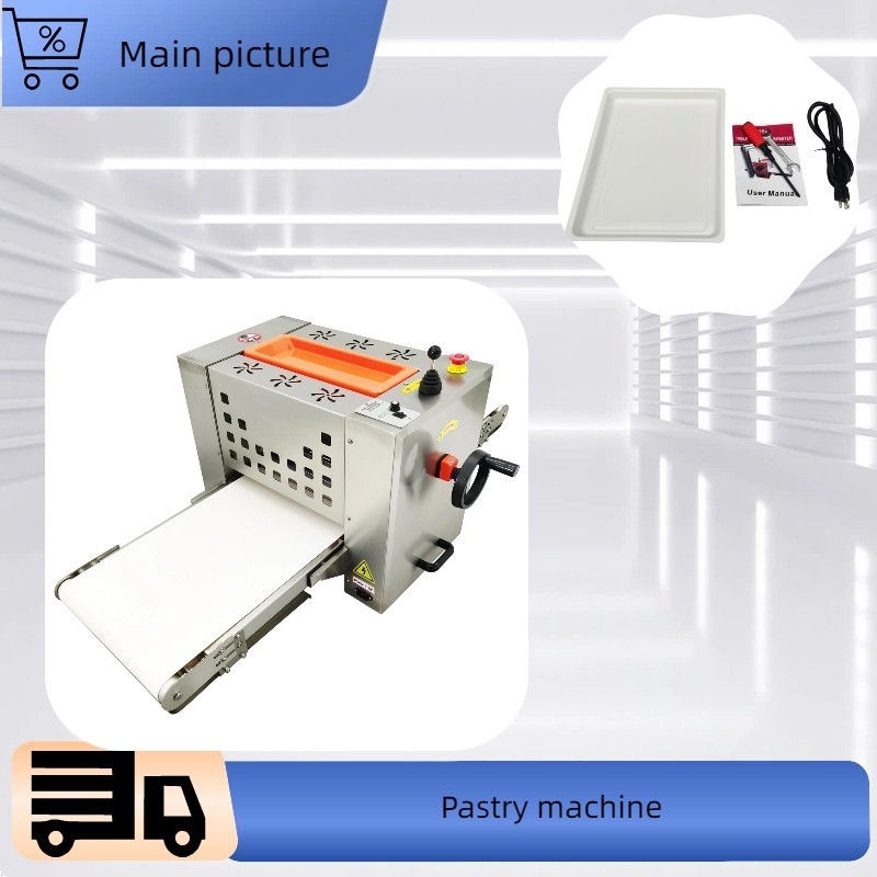 110V 400W Foldable Puff Pastry Sheeter Making Roller Dough Press Machine