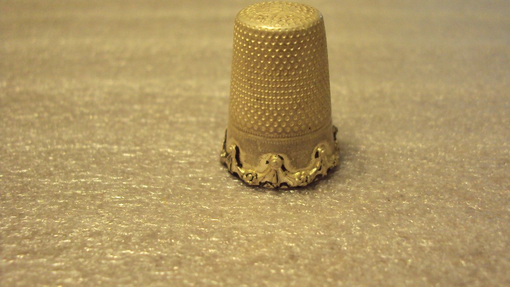 Antique 925 Sterling Silver Thimble