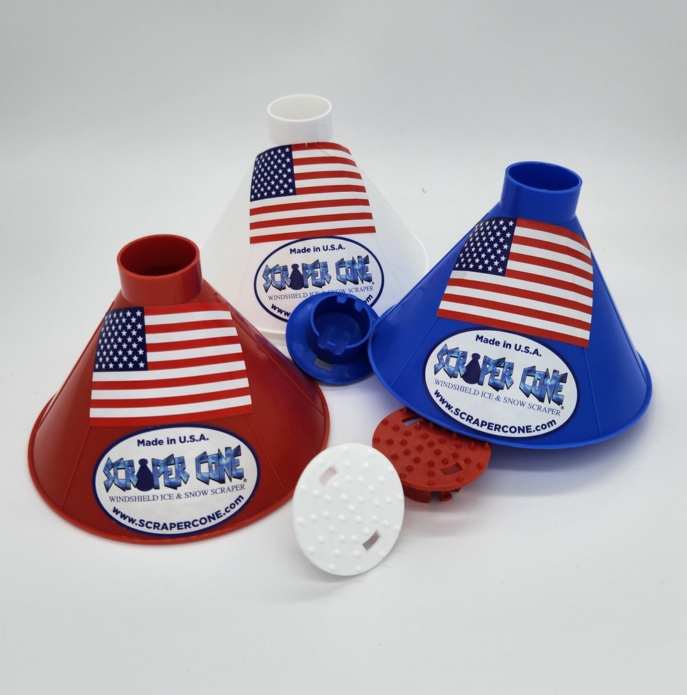 SCRAPER CONE®️ The Original Ice Scraper US Flag Special Addition Ice Scraper