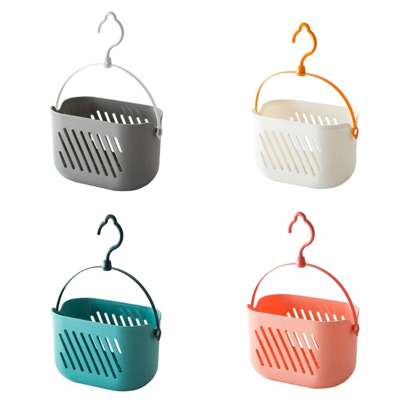 Hanging Bathroom Basket Ventilated Plastic Container For Shower Accessories