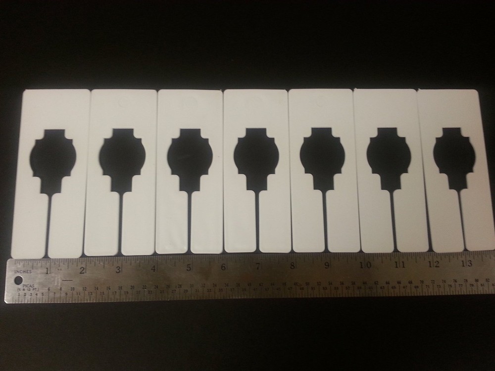 Plastic 20 Blank Rectangular Size Dividers for Retail Clothing Racks