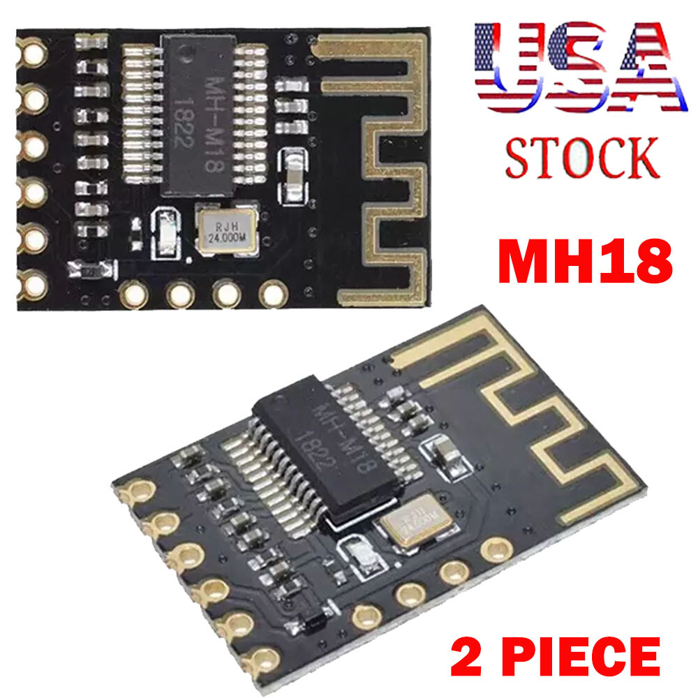 2x MH18 Wireless Bluetooth Audio Module MP3 Receiver Lossless Decoder Boards DIY