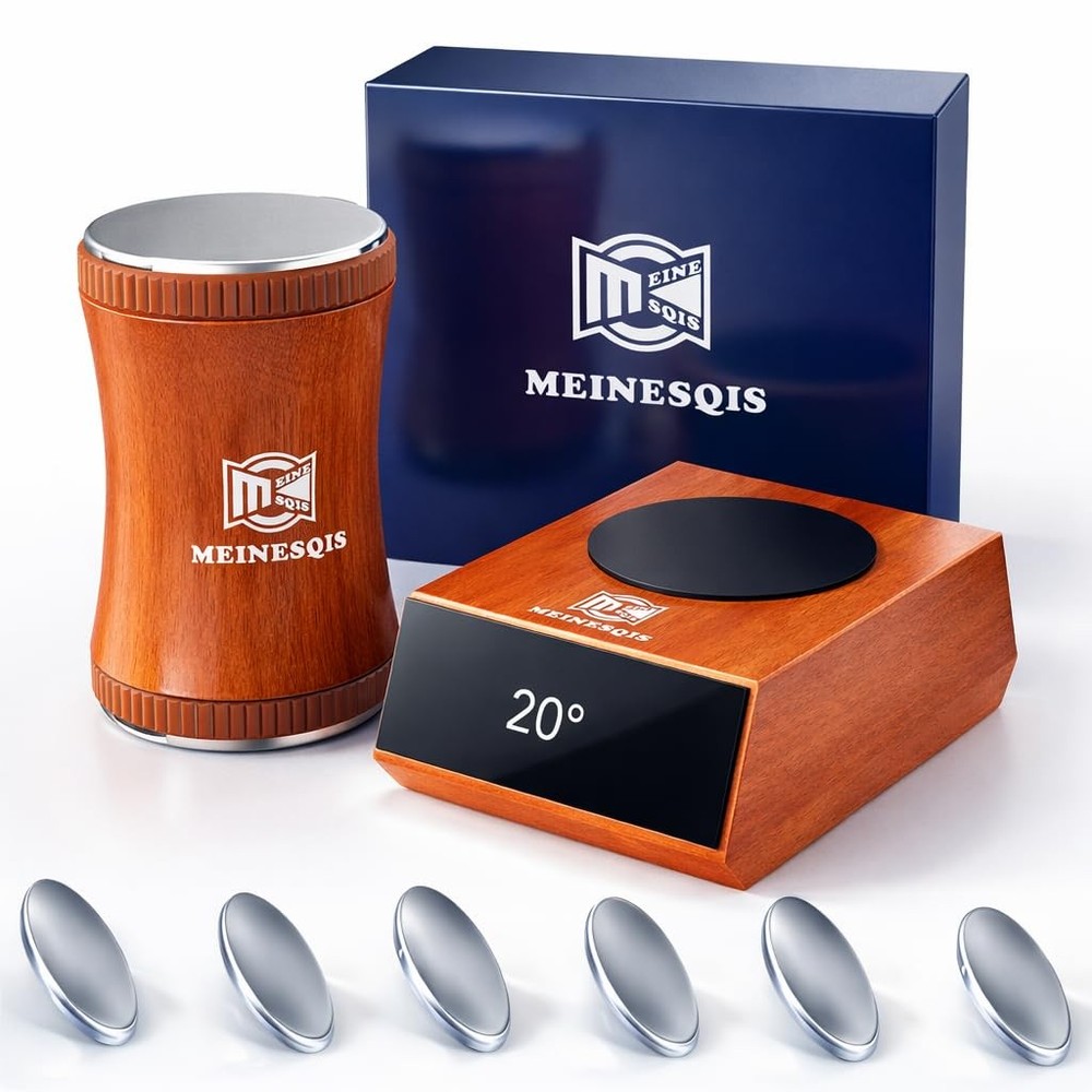 Rolling Knife Sharpener Kit with Diamond & Ceramic Discs, Magnetic Angle Guid...