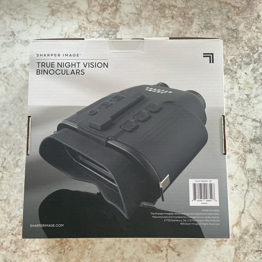 Sharper Image True Night Vision Binoculars Black Model 206647-01
