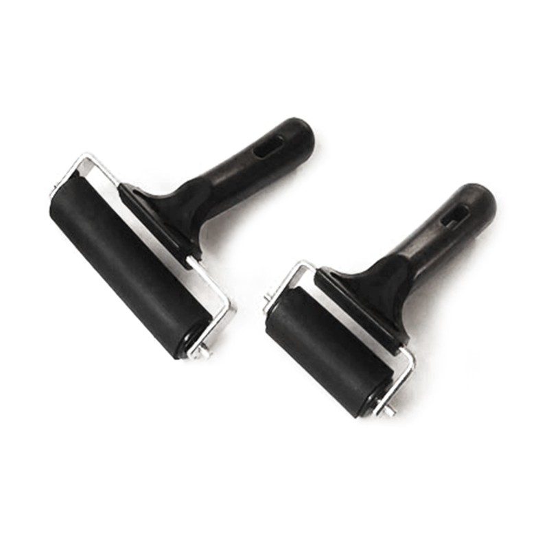 Versatile Printing Tools 2Pack Rubber Rollers Anti Skid Tape Construction Tool