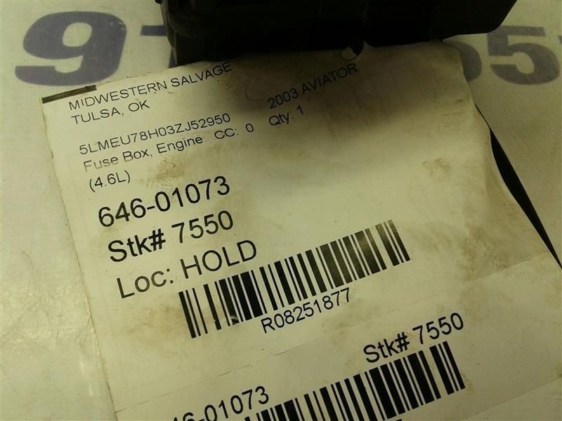 Fuse Box Engine Fits 03 AVIATOR 8251877