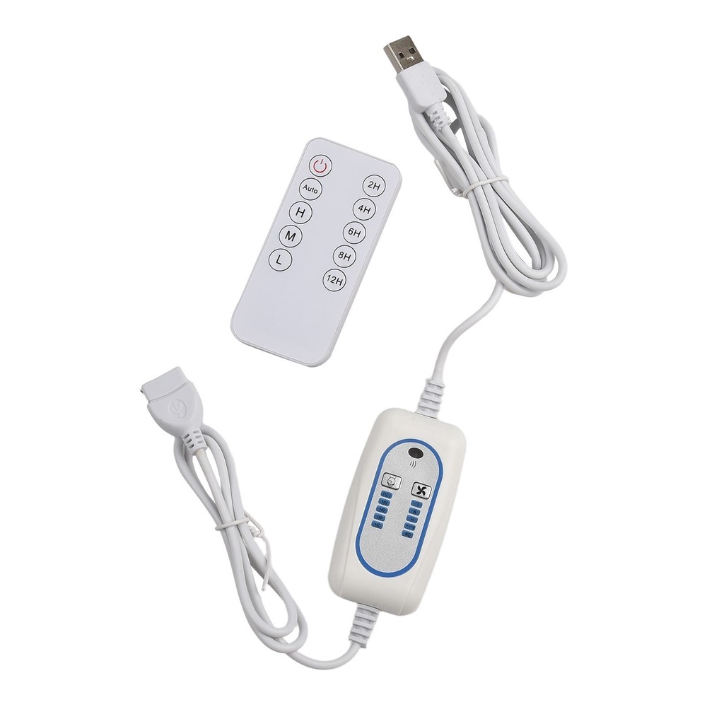 2 in 1 For USB Extension Power Cable with Remote Control and Adjustable Timing