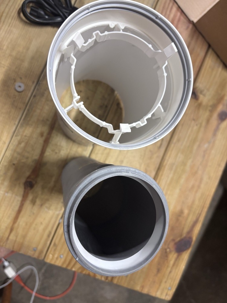 Rinnai 10" Extension Vent Pipe 224051 Ubbink Tankless Hot Water Non Condensing