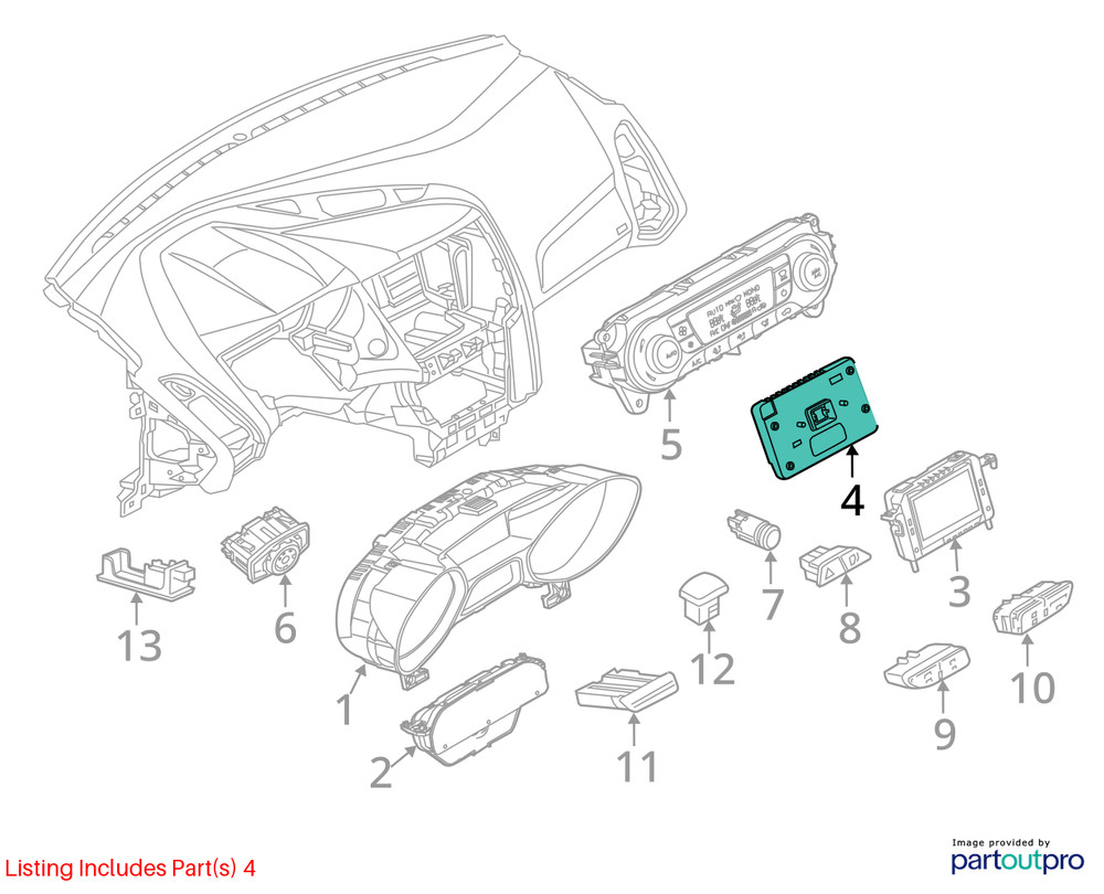 Chassis ECM Communication Voice Recognition Module Fits 13-19 TAURUS 950379