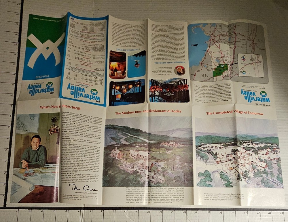 1969/70 WATERVILLE VALLEY SKI AREA BROCHURE. MINT SEE DESCRIPTION