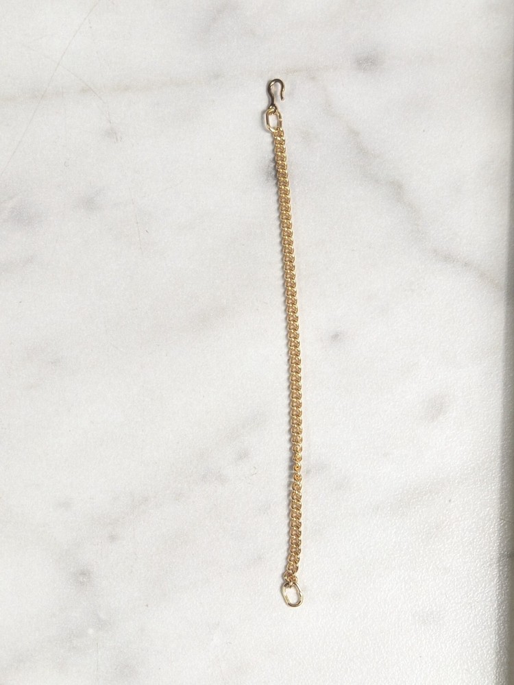 REPLACEMENT SMALL CLOCK CHAIN ~ ABOUT 3" LONG ~ SEE PHOTOS ~ YELLOW TONED