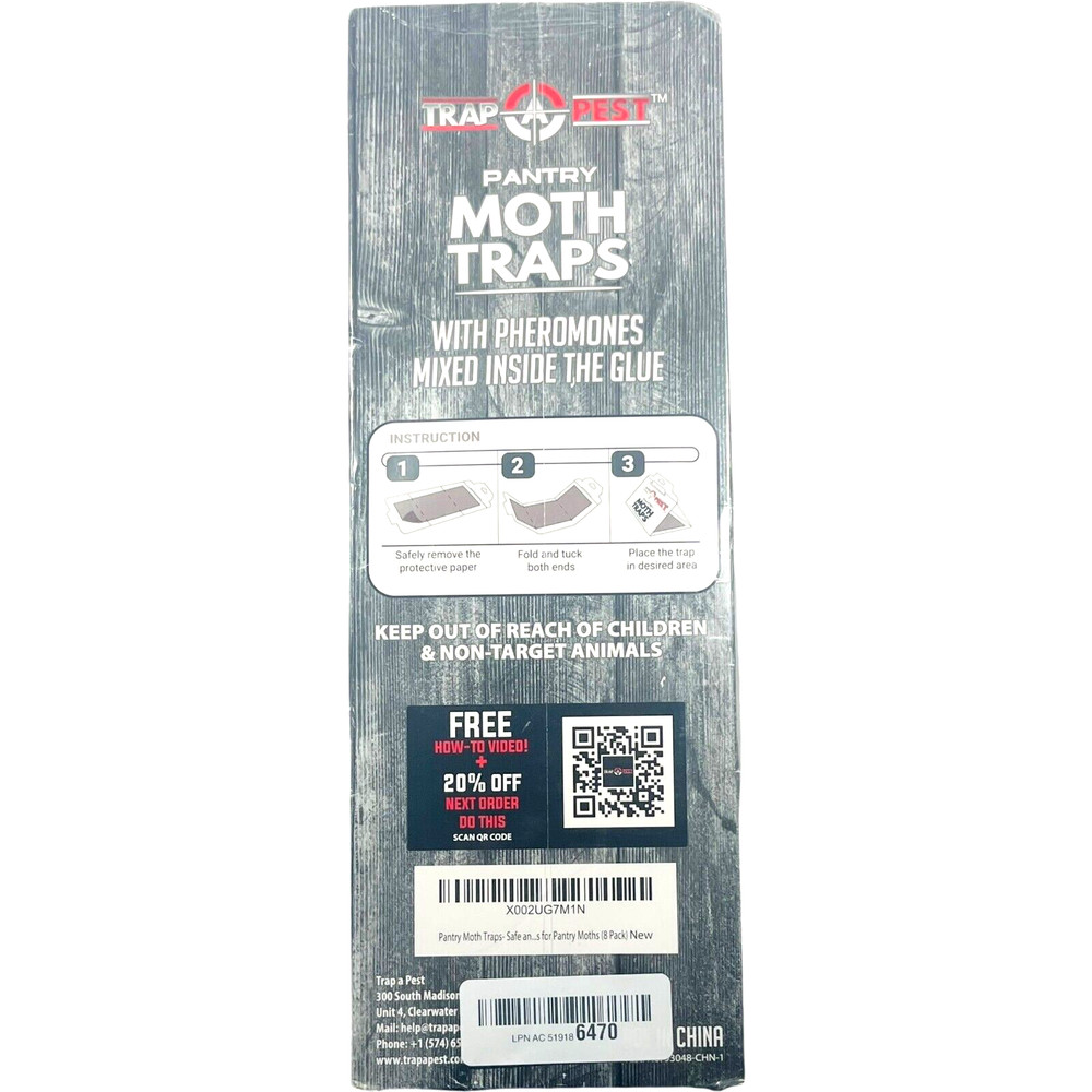 TRAP A PEST Pantry Moth Traps - 8 Pack