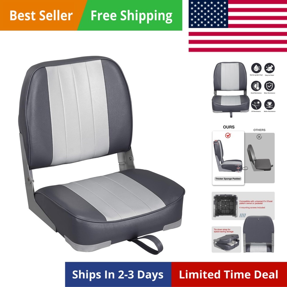 Classic Low Back Folding Boat Seat