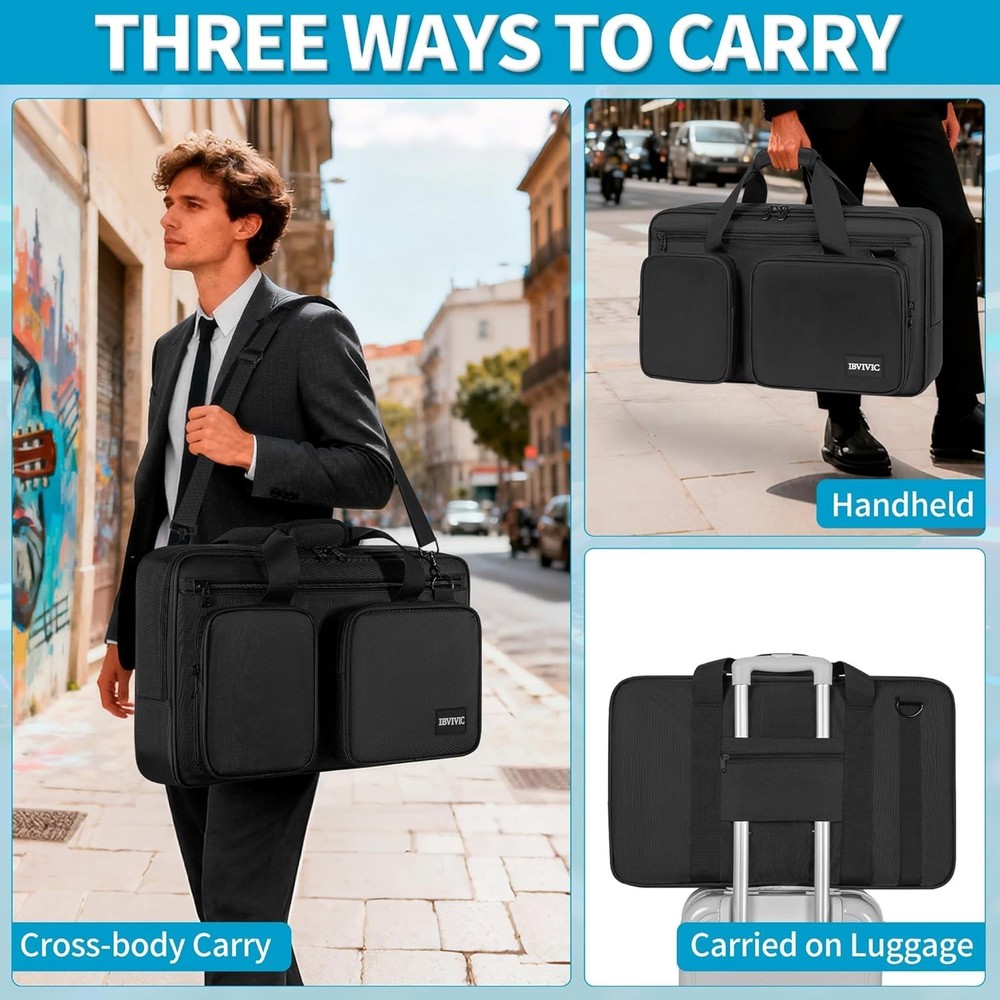 Durable Waterproof DJ Controller Bag with Adjustable Shoulder Strap - 22.8" W