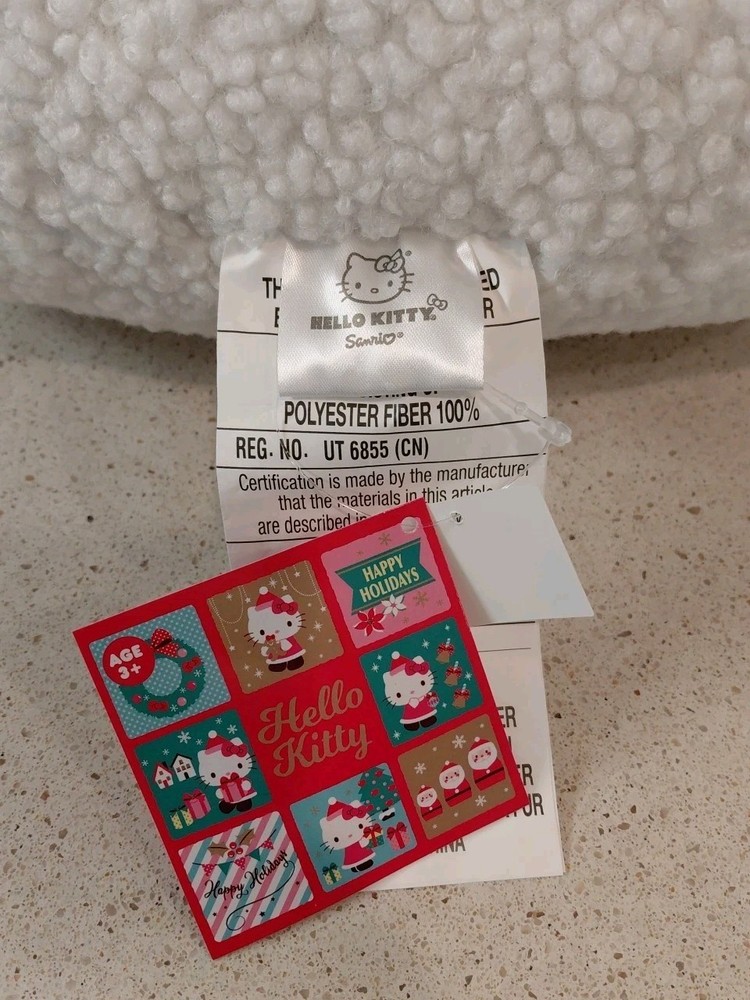 NWT Hello Kitty Fleece Throw Pillow