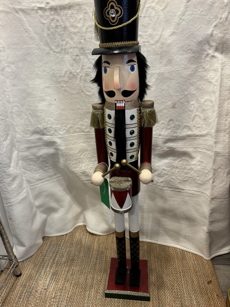 43 Inch Tall Nutcracker Drummer Soldier