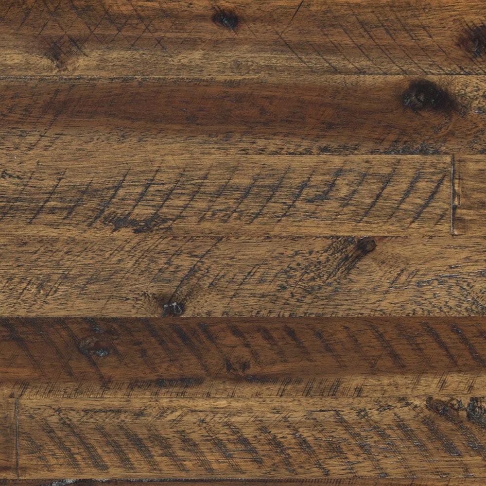 Artisan's Craft Rustic Farmhouse Distressed Solid Wood Chairside Table