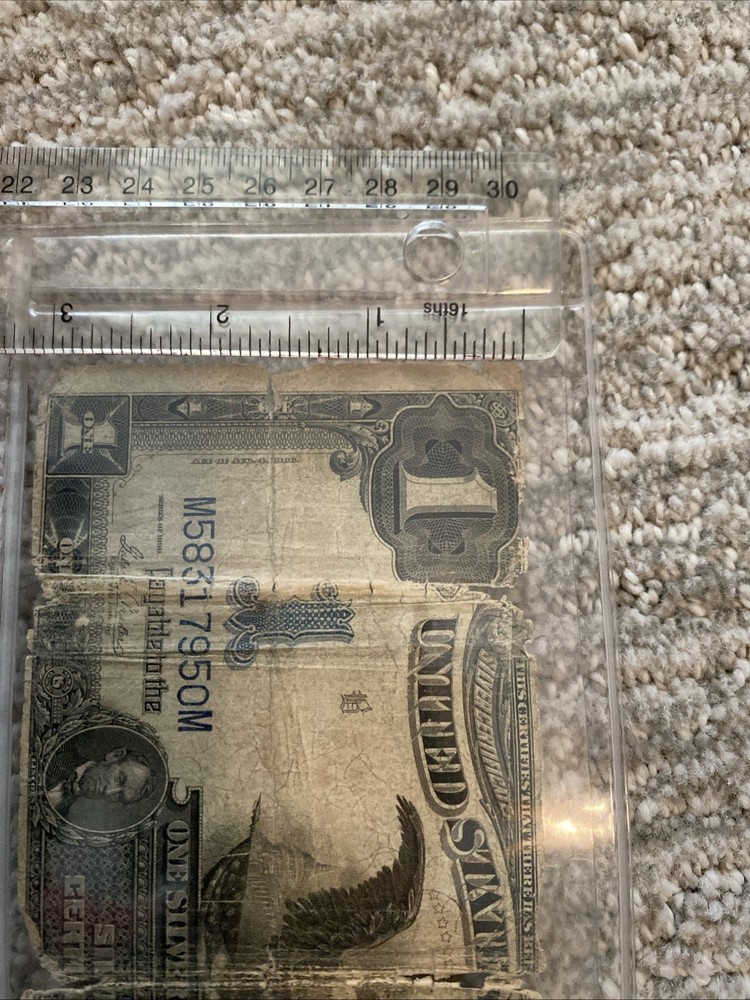 1899 $1 "Black Eagle" Silver Certificate, Circulated, Ungraded