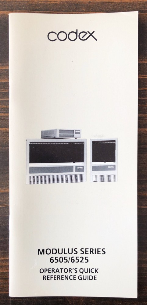 Codex - 6505/6525 PAD Operator's Reference Guide