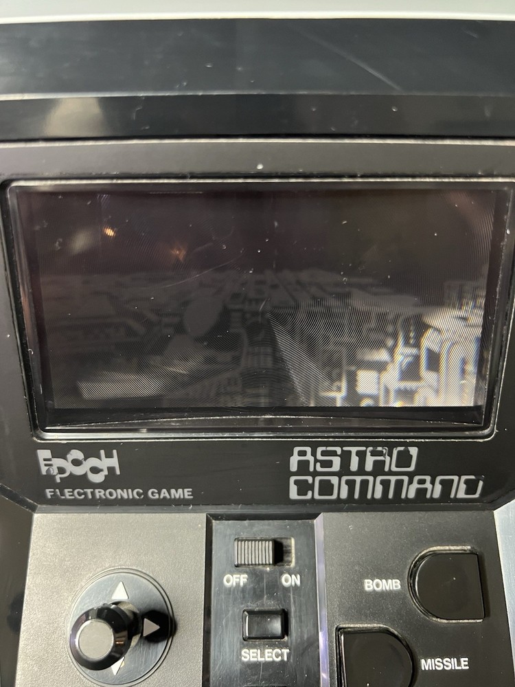 Vintage 1982 Epoch Astro Command Electronic Handheld Game Not Power Supply
