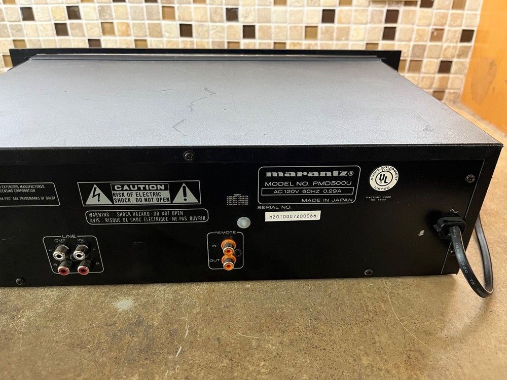 Marantz PMD500 Double Professional Cassette Recorder Deck