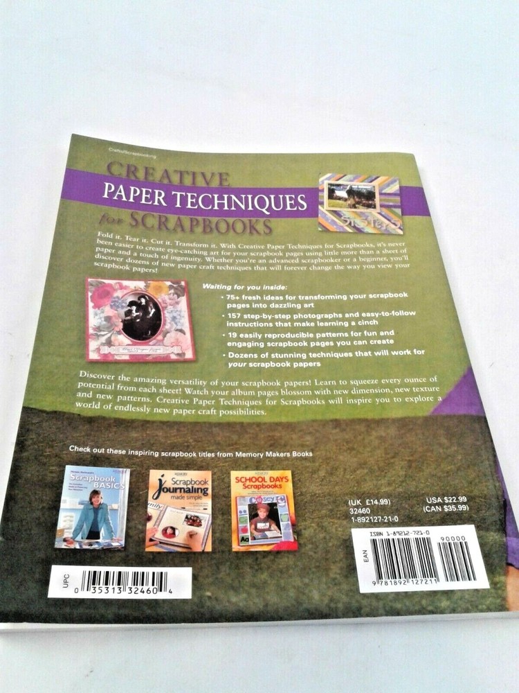 Creative Paper Techniques for Scrapbooks - MEMORY MAKERS-128 pp 75 Fresh Ideas