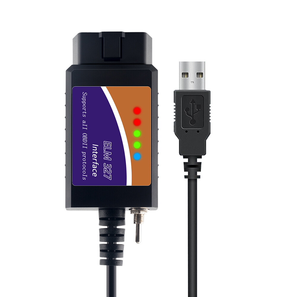 For Ford FORScan OBD2 Code Reader ELM327 V1.5 USB Modified Scanner HS/MS CAN US