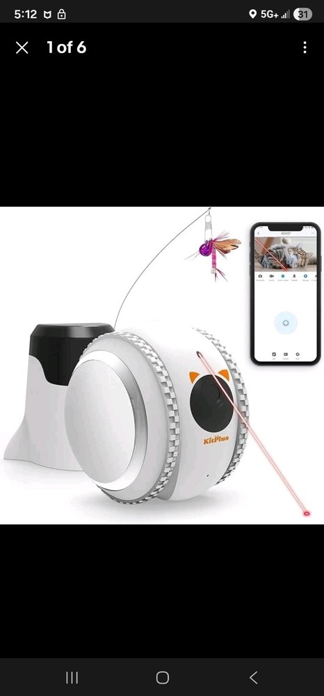 KITPLUS Pet Camera robot for Dog and Cat Self-Charging Smart Automatic Feeder