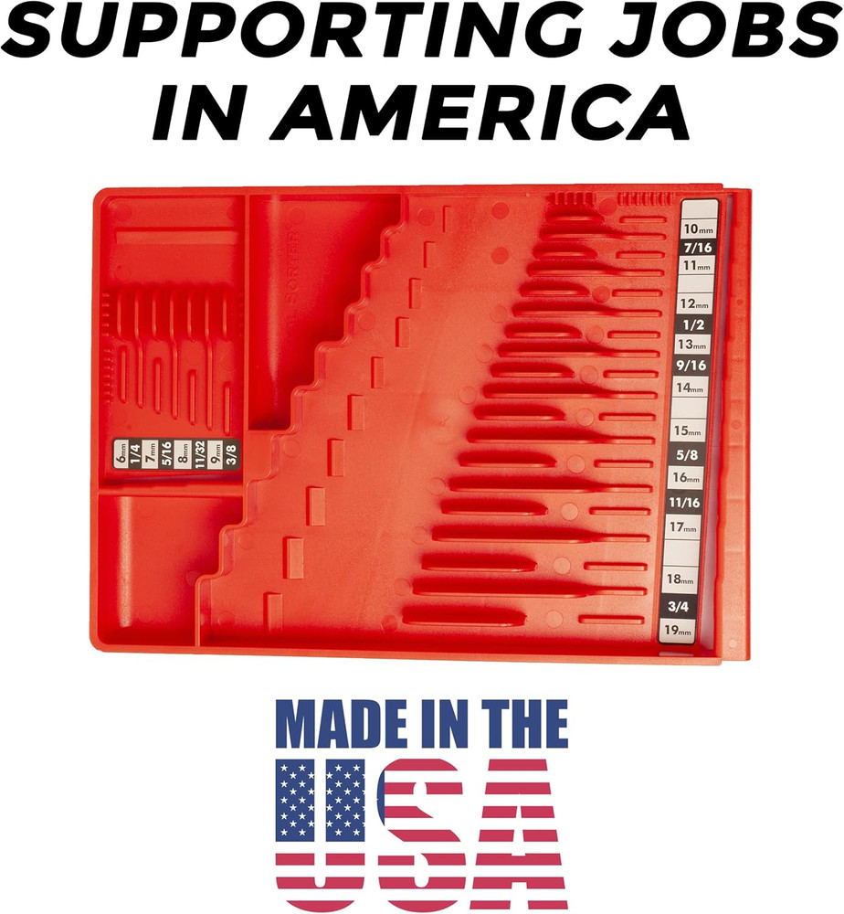 Wrench Organizer - Red