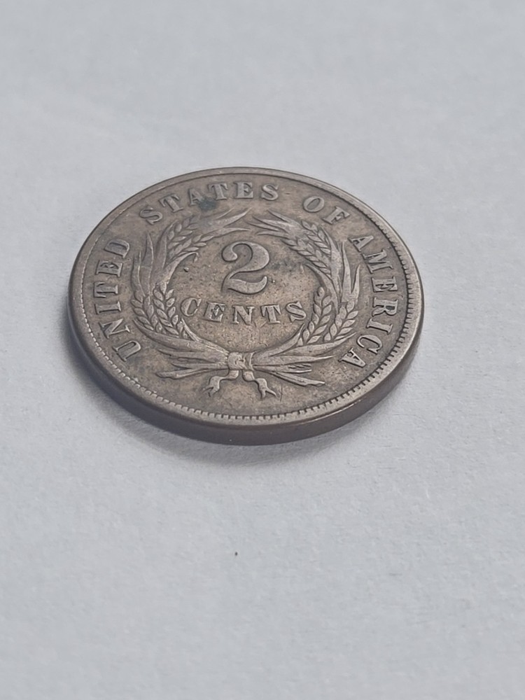 1865 Two Cent Piece Very Fine VF #1501