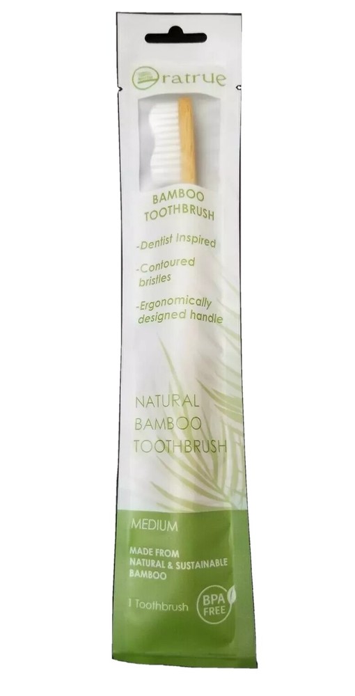 10 Oratrue Bamboo Toothbrushes & 1 Holder