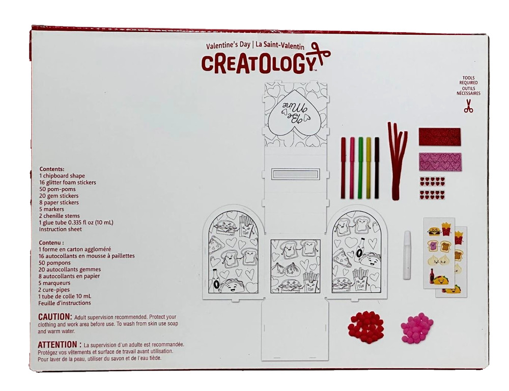 Valentine’s Day Mailbox Craft Kit–Complete DIY Activity Set-Creatology “Be Mine”
