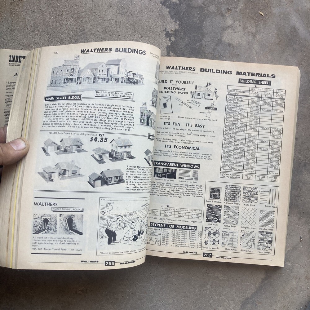 WALTHERS 913-626 1983 EDITION HO CATALOG & CRAFT TRAIN REFERENCE MANUAL