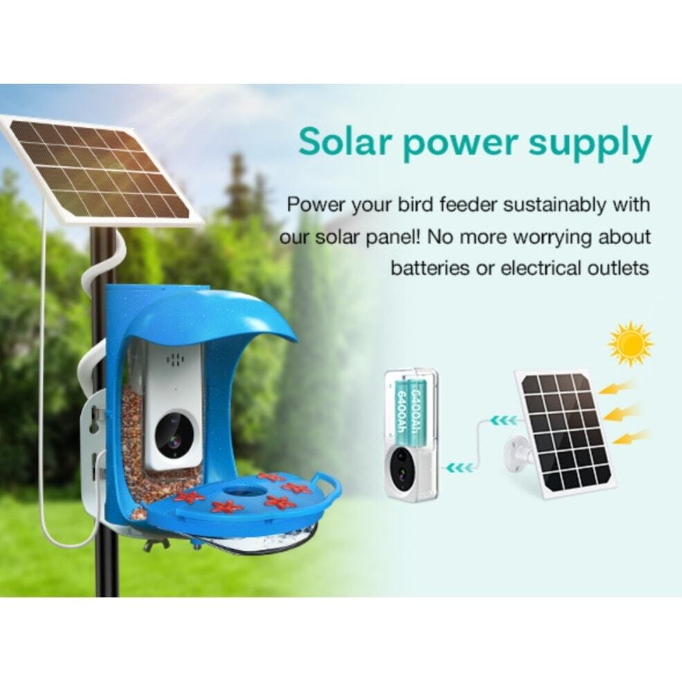 BirdDock Smart Solar Powered Bird Feeder with Camera (Reg.$210)