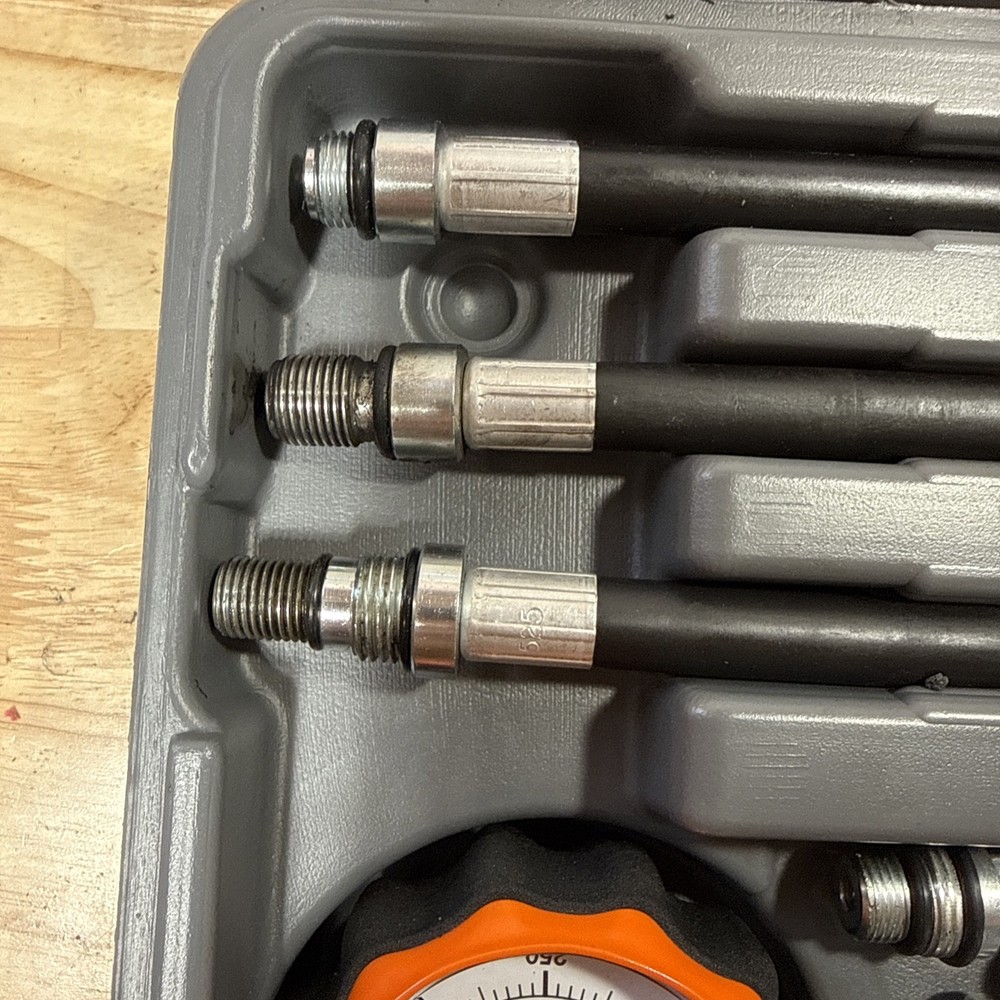 Lang TU-30A Compression Tester Set, Gasoline Engine Testing Kit with Adapters