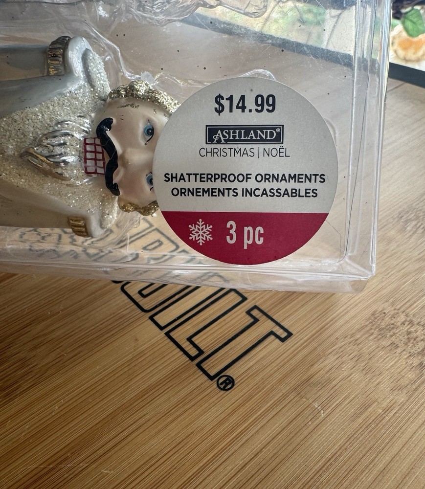 Ashland Nutcrackers 3 Gold Silver White 6”