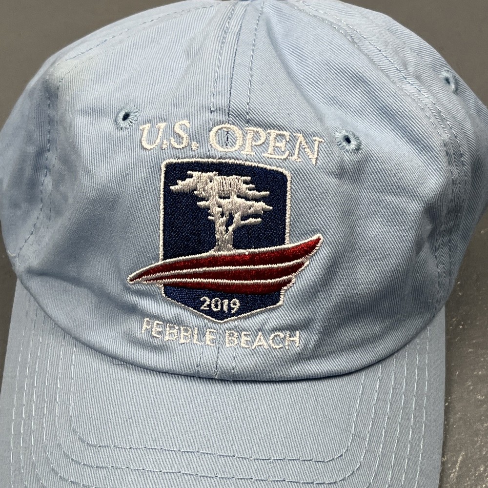 2019 U.S. Open Pebble Beach Adjustable Strapback Hat Cap Blue Golf USGA Member