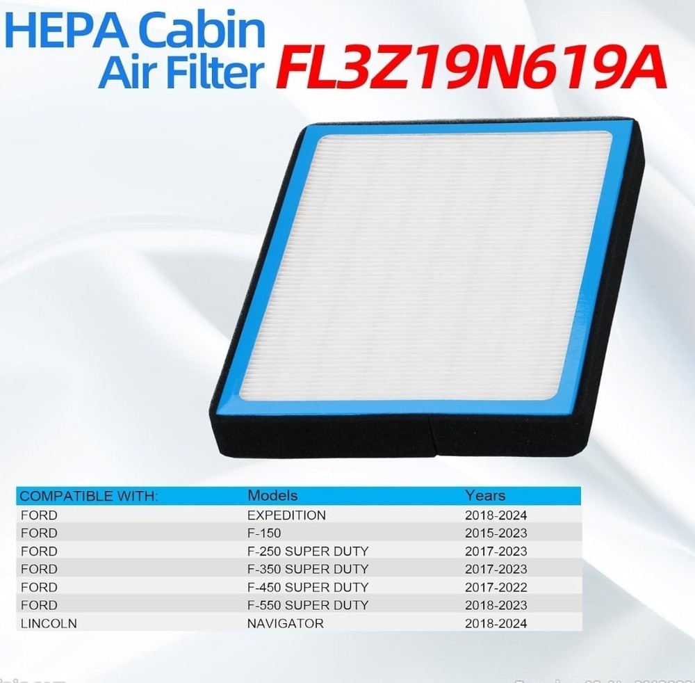 CF12150 Cabin Air Filter, Replacement with Activated Carbon