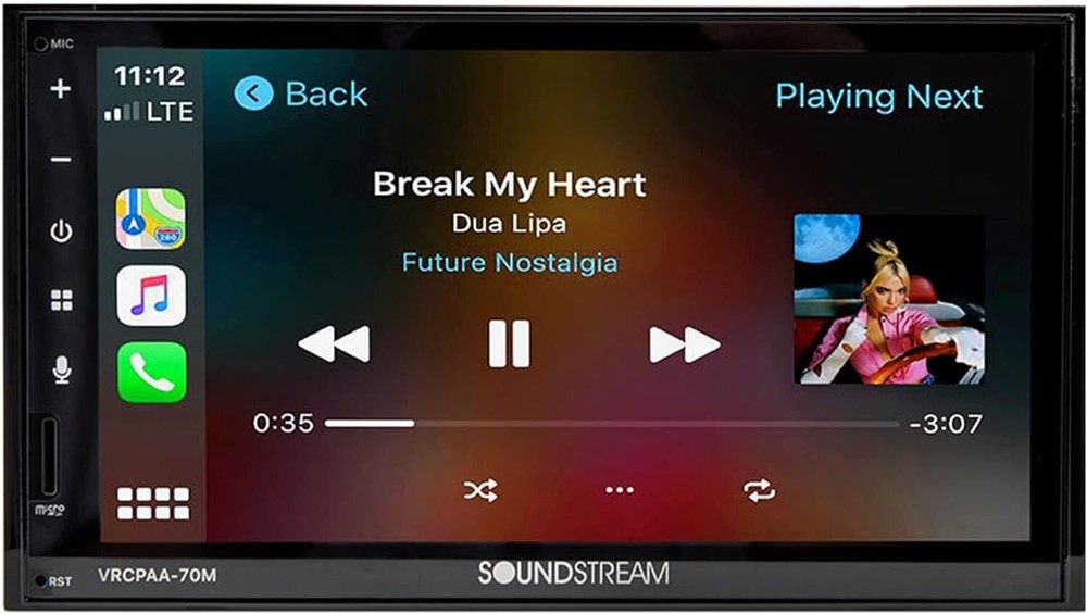 Soundstream 2 Double Din Android Auto CarPlay Bluetooth Car Player VRCPAA-70M