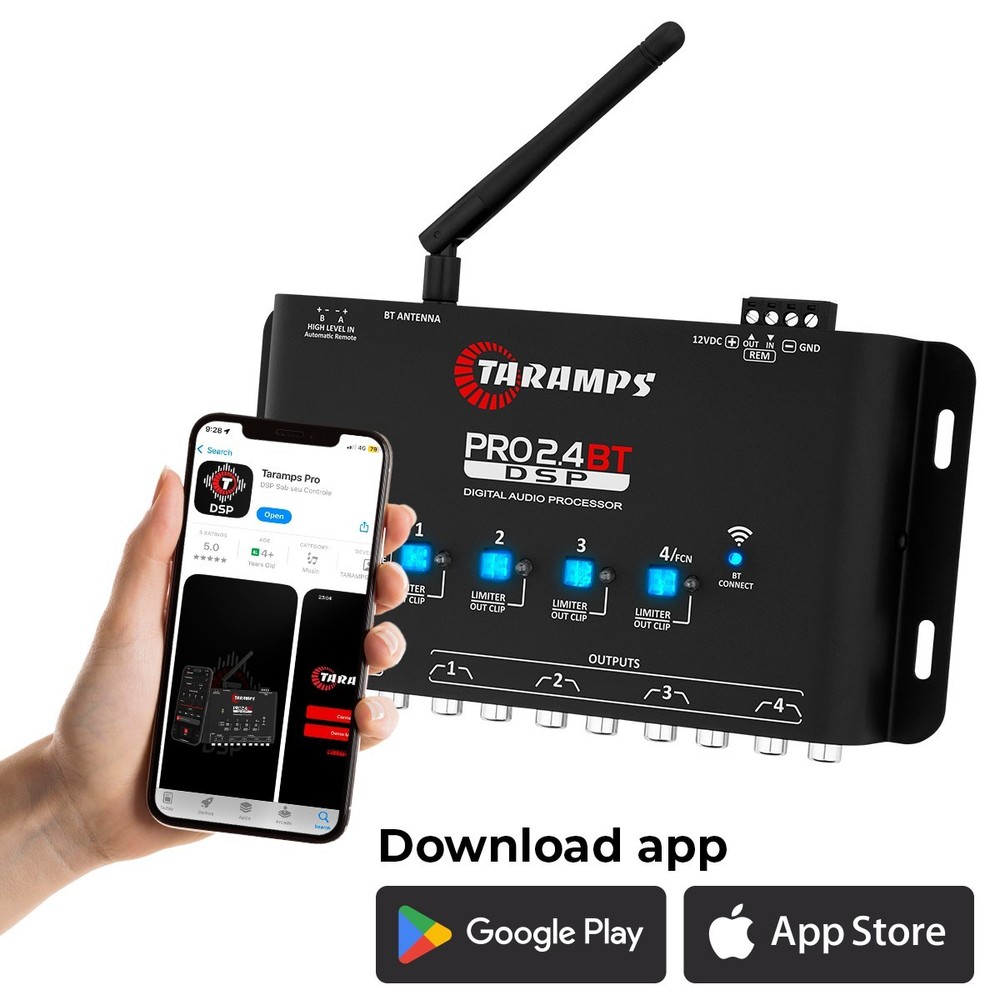 Taramps Audio Processor PRO 2.4BT – DSP Bluetooth Control via App