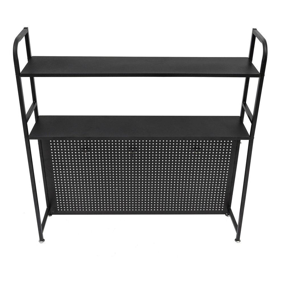 Desktop Bookshelf, Countertop Storage Rack with 2 Shelves for Computer